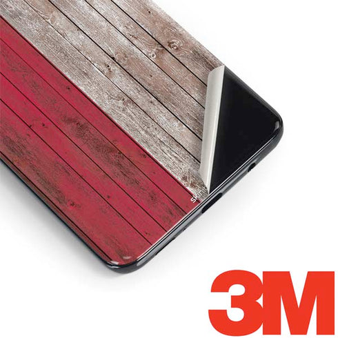 Texas Flag Dark Wood Galaxy S9 Skin